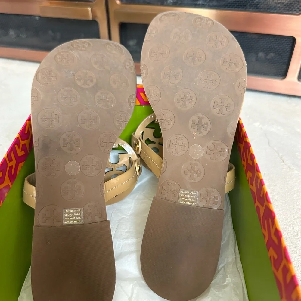 Tory Burch Miller Sandals in Sand - Picture 6 of 7